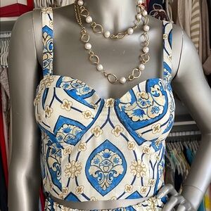 Beashion Smocked Top & Maxi Skirt Set